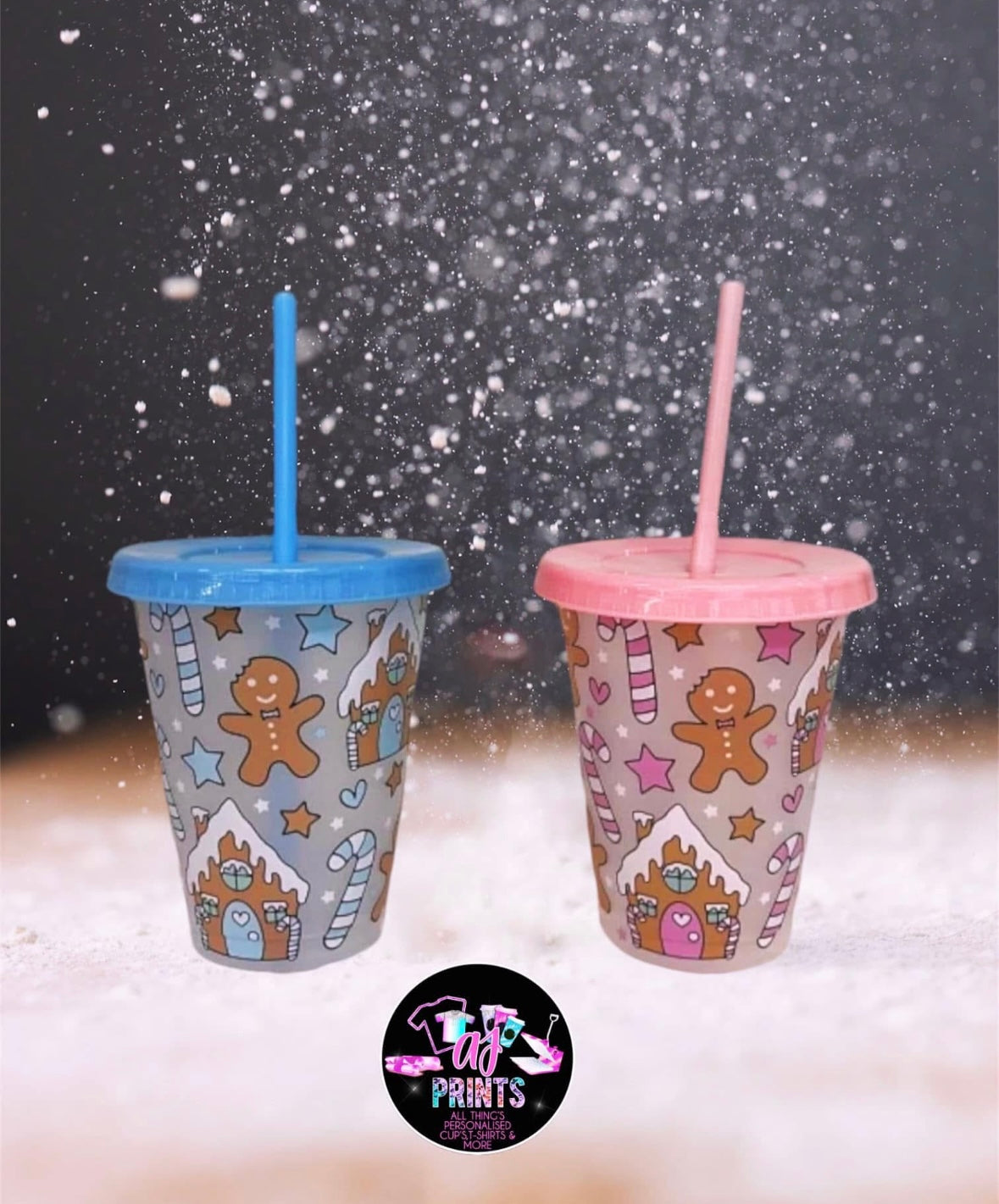 GINGERBREAD MAN 16OZ COLD CUP’S