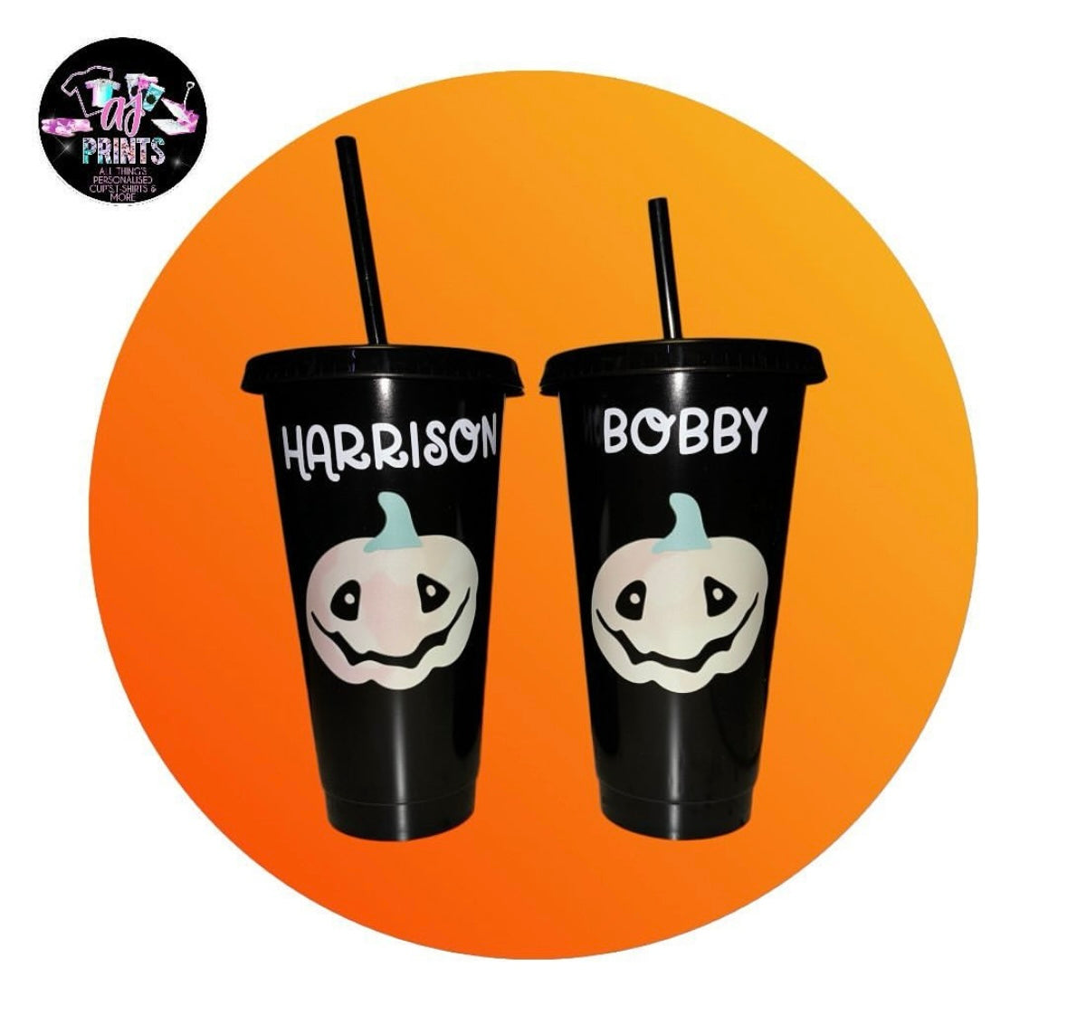 GLOW IN DARK PUMPKIN COLD CUP