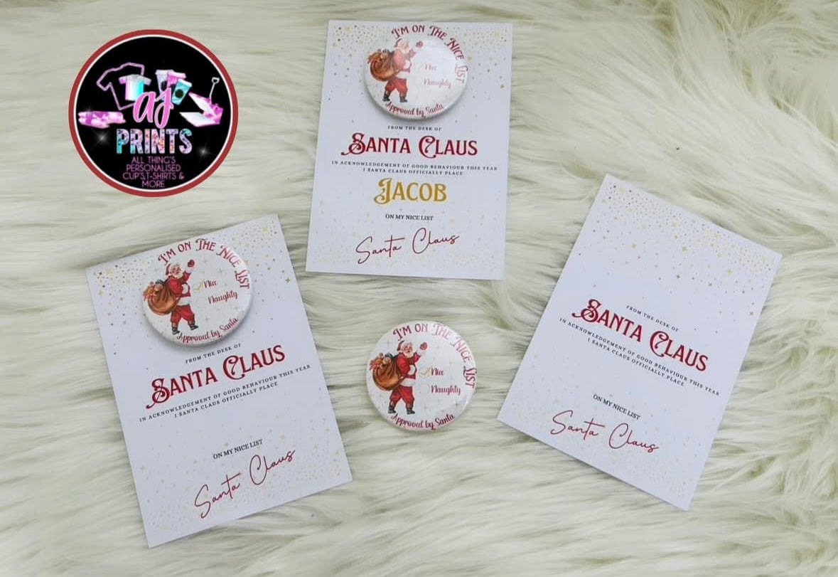 NICE LIST BADGE’S
