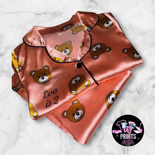 TEDDY BEAR PJ’S GIRL’S