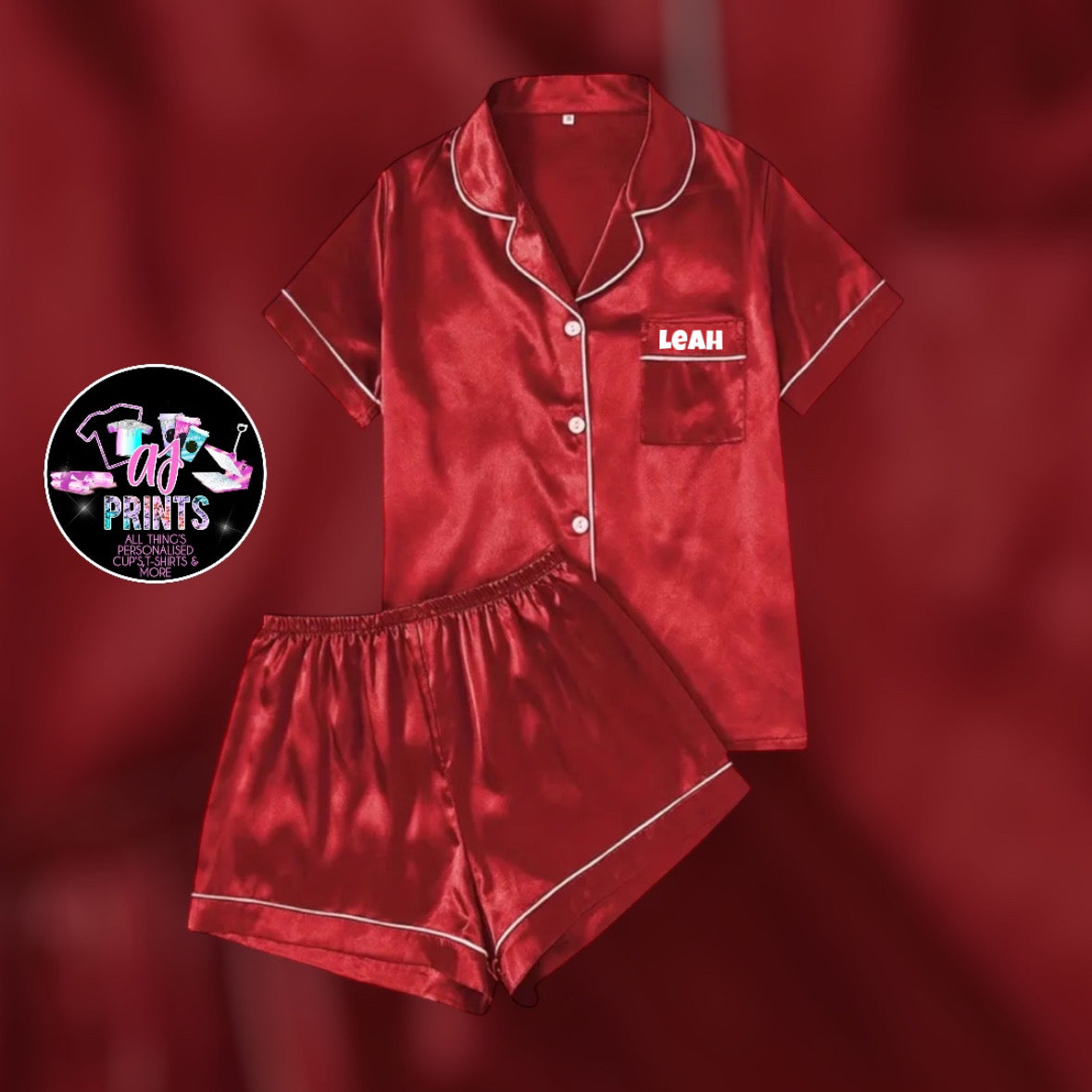 RED SHORT SET PJ’S