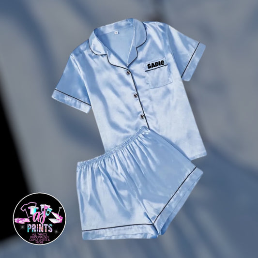 BABY BLUE SHORT SET PJ’S