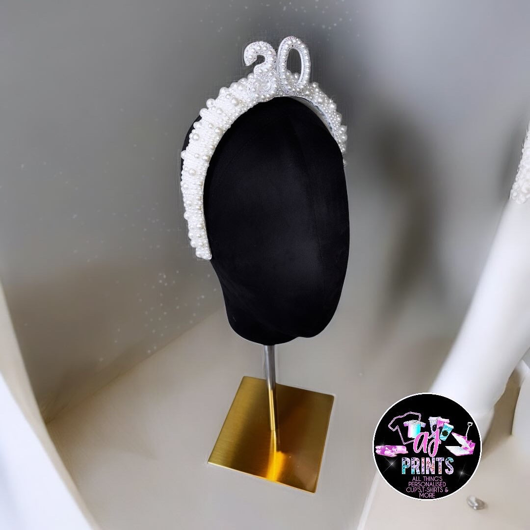 PEARL BIRTHDAY HEADBAND