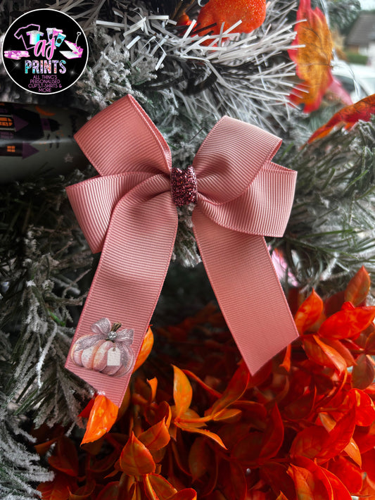 🎃PINK PUMPKIN BOW’S🎃