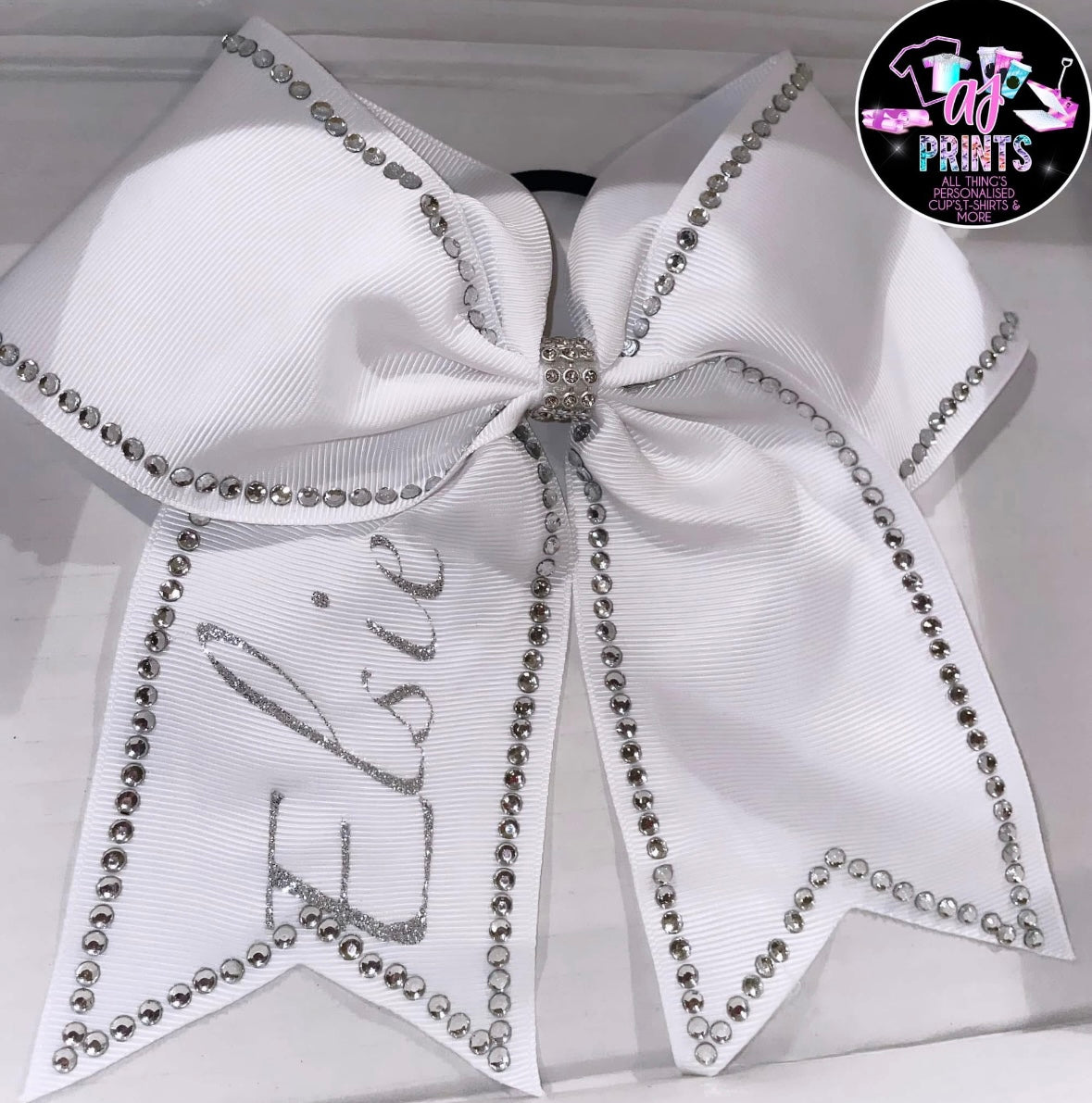 HUGE BOBBLE DIAMANTE BOW