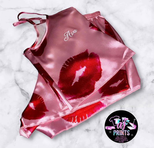 SHORT CAMI HEART SET