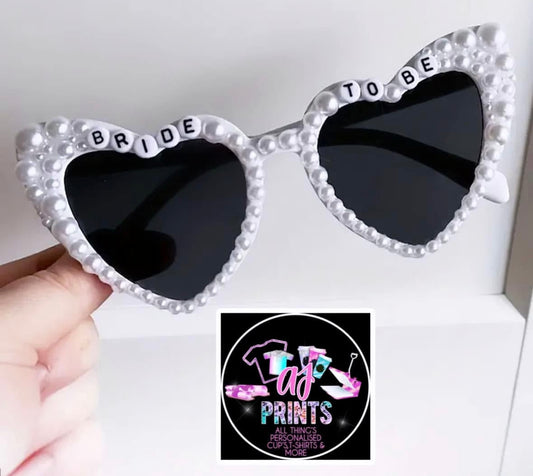 PEARL WHITE BRIDE SUNGLASSES